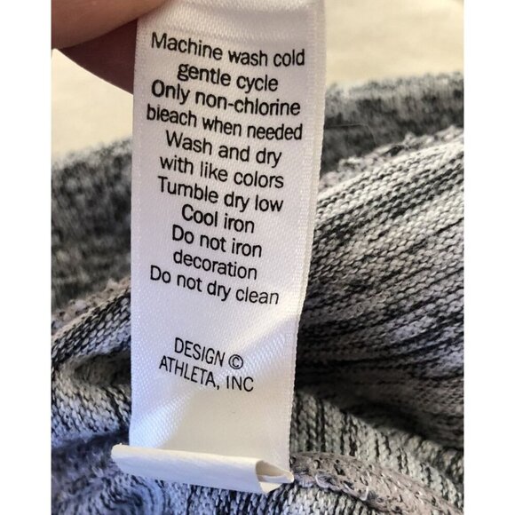 Athleta Knit Drawstring Shorts Womens S Gray Pockets Athletic Active Loungewear - Picture 7 of 9